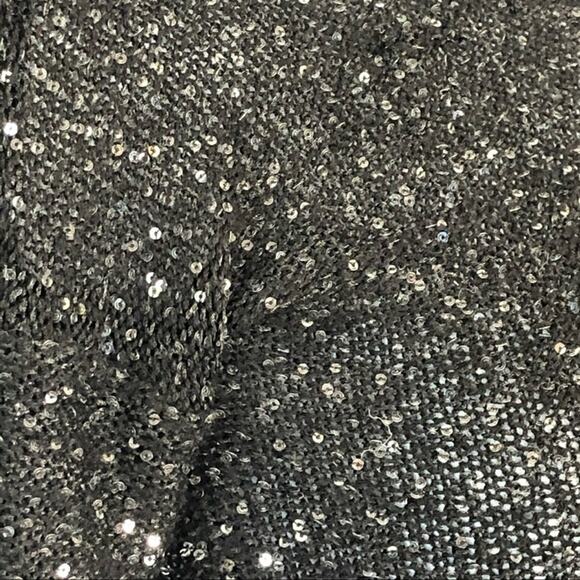 Anthropologie Escio Asymmetrical Metallic Gold and Black Sequined Sweater Small - Picture 8 of 12